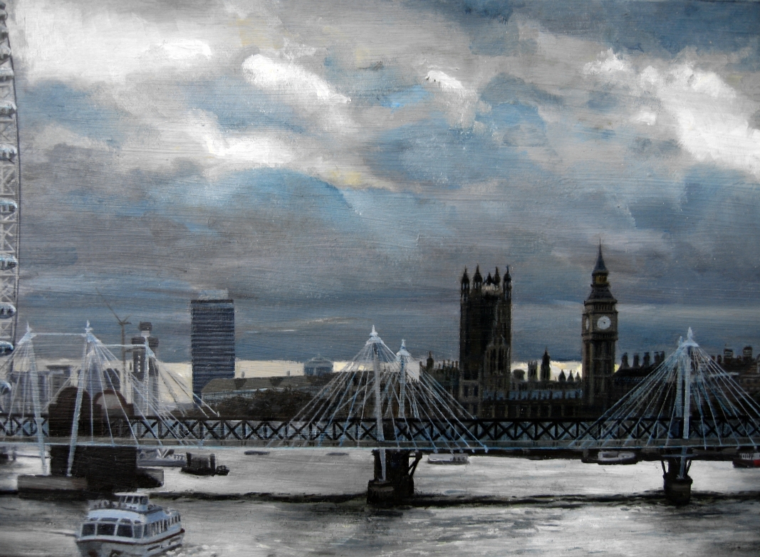 London and the Thames II (detail)