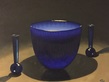 Glass bowl and two vases, 2018
